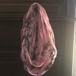 Pink Camo Infinity scarf